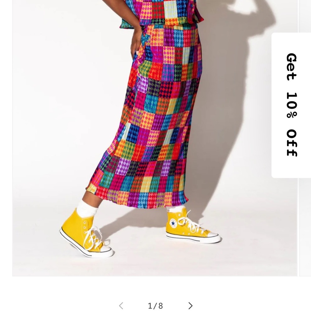 Dressed In Lala Plisse Set in Fun House Print